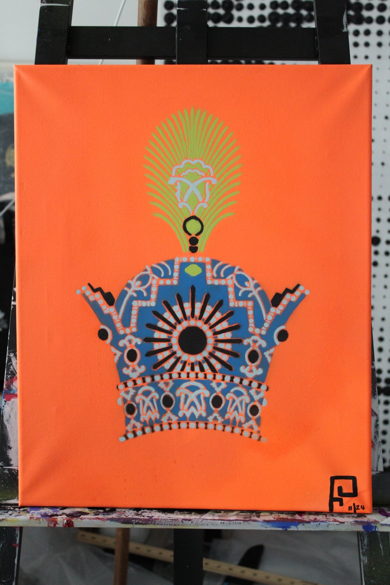 Original painting of “Pahlavi Imperial Crown”