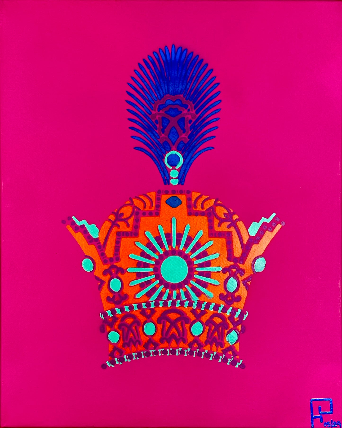 Original painting of “Pahlavi Imperial Crown”