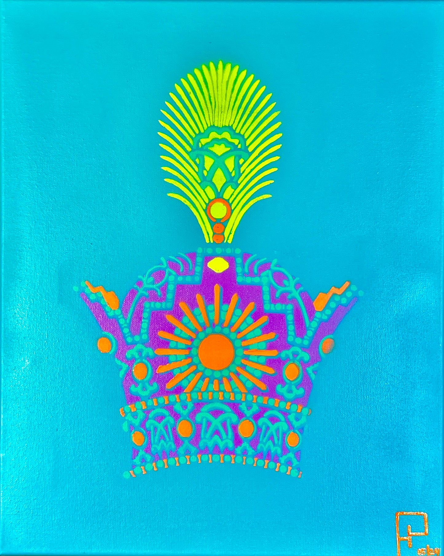 Original painting of “Pahlavi Imperial Crown”