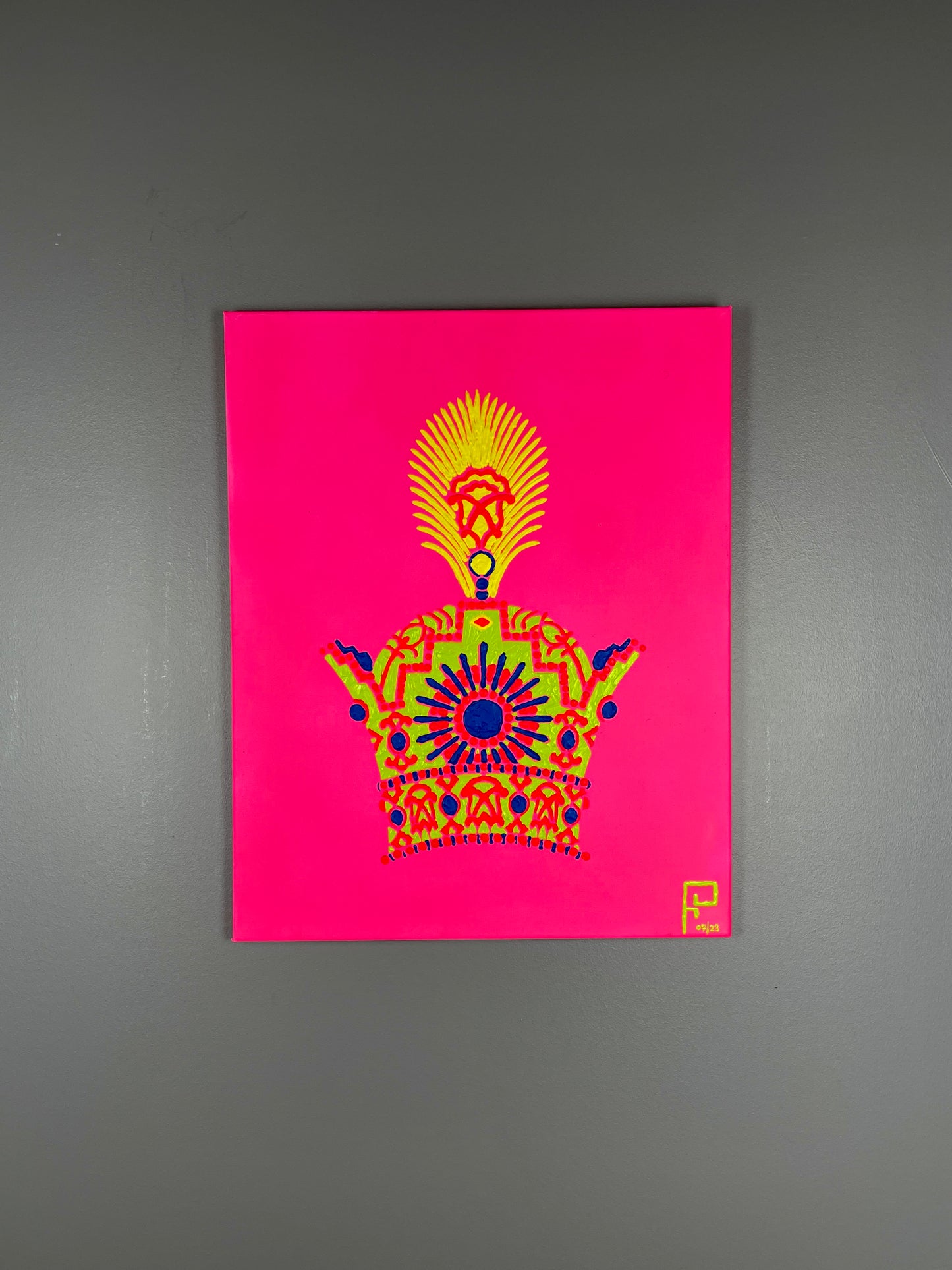 Limited edition 100 signed print of Pahlavi Imperial Crown from Crown collection