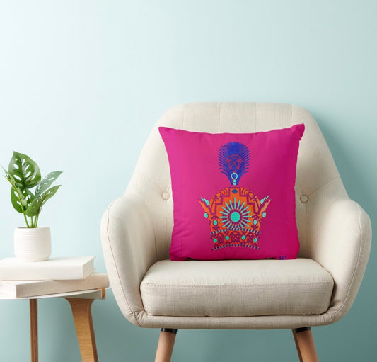 CROWN THROW PILLOW 16” x 16”