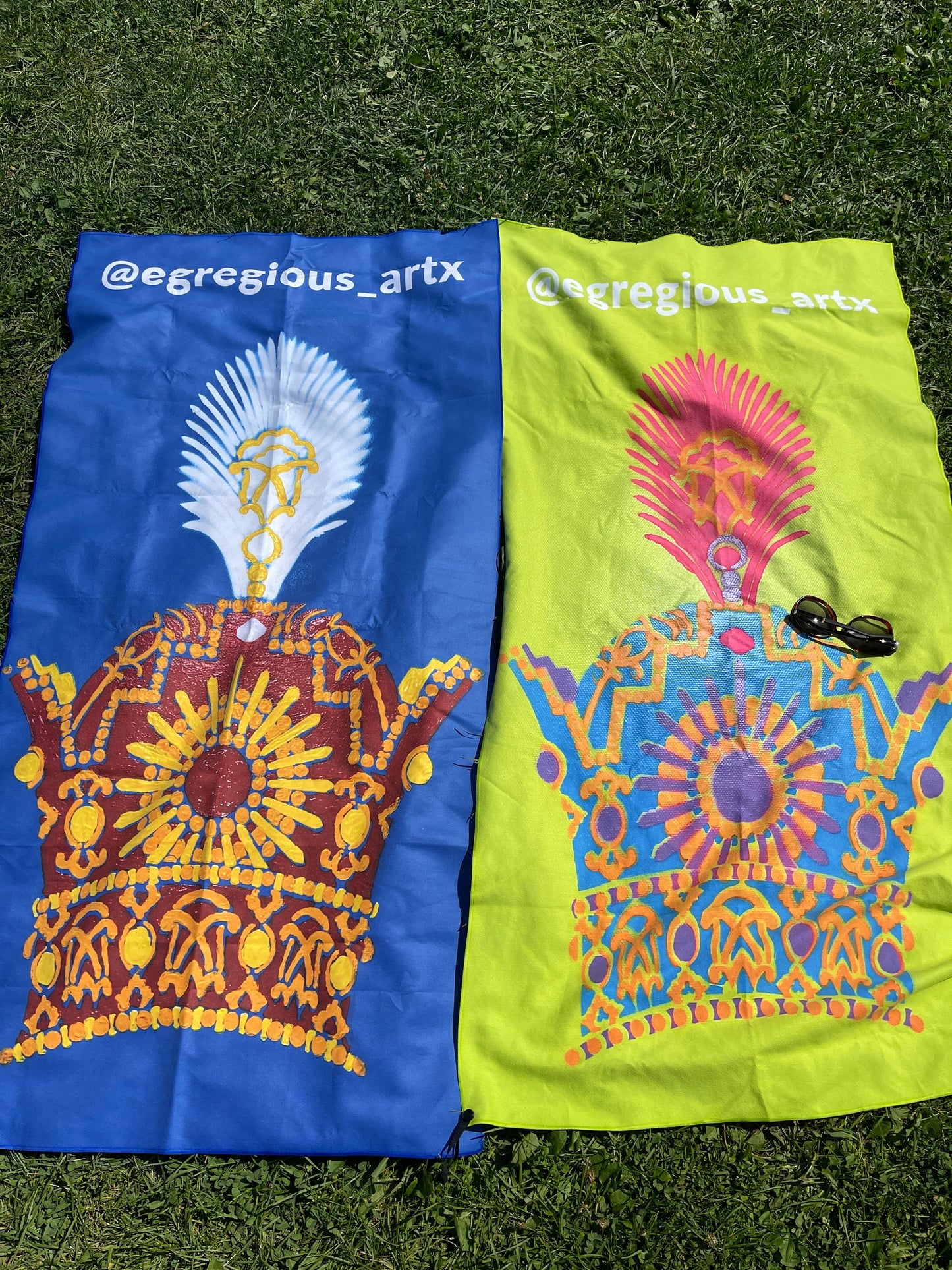 Crown Beach Towels (Green)