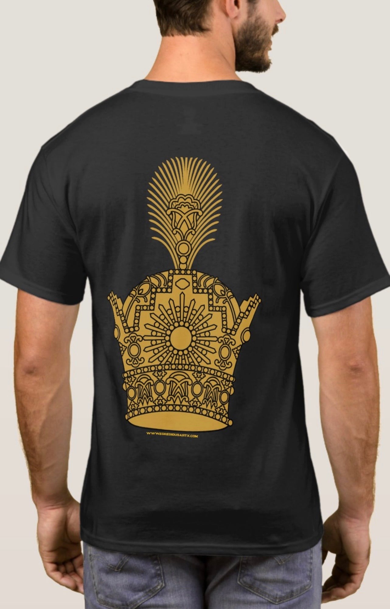 (Lion and sun with crown - Make Iran Great Again T-Shirt (men)