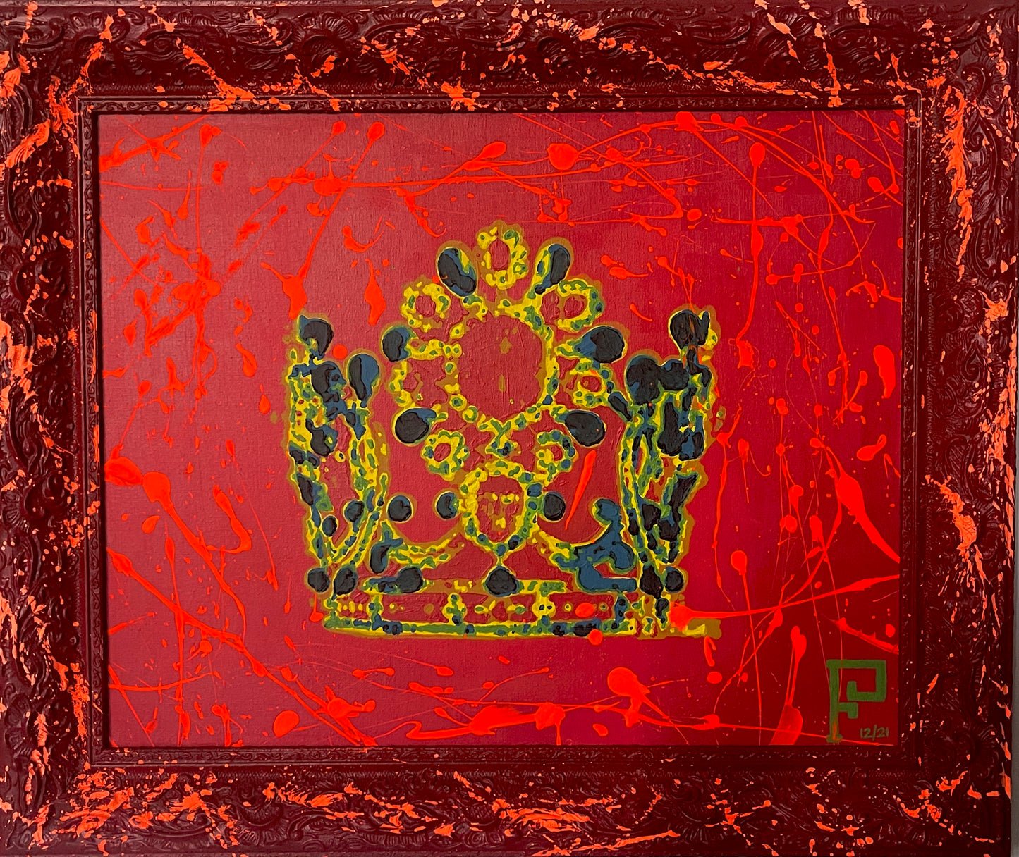 Original Painting of “Shahbanou Farah Pahlavi Crown”