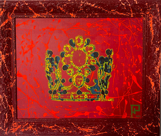 Original Painting of “Shahbanou Farah Pahlavi Crown”