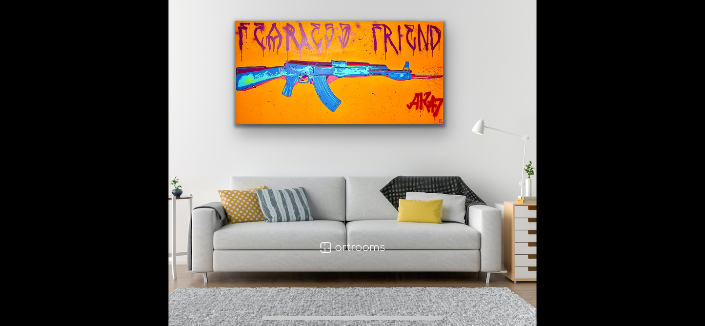 Original Painting of “AK47: Fearless Friend”