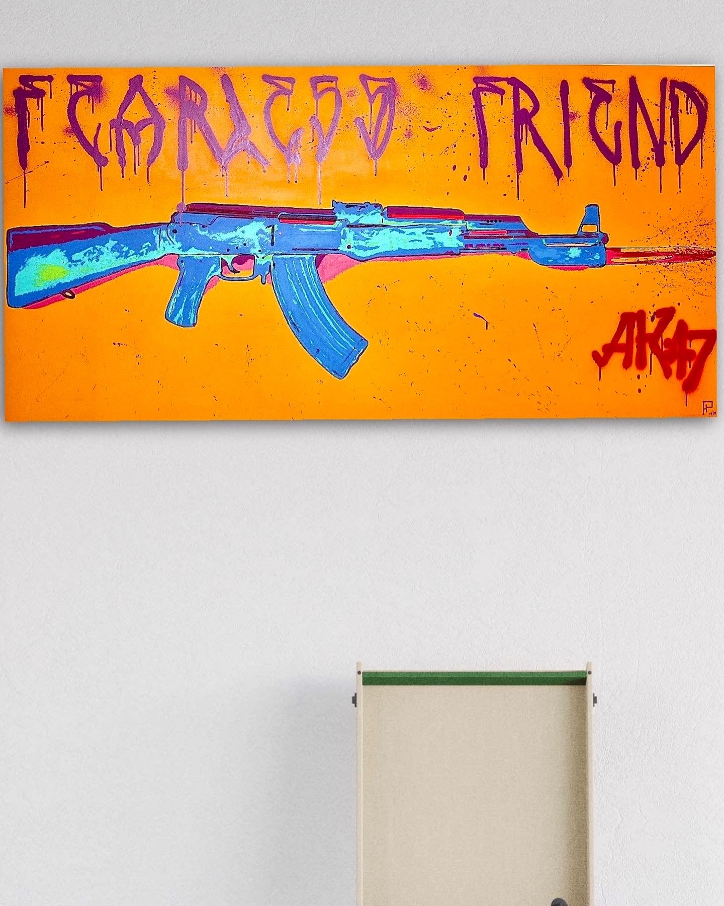 Original Painting of “AK47: Fearless Friend”