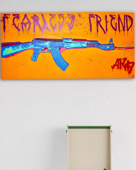 Original Painting of “AK47: Fearless Friend”