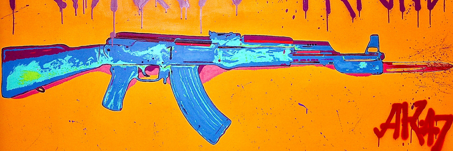 Original Painting of “AK47: Fearless Friend”