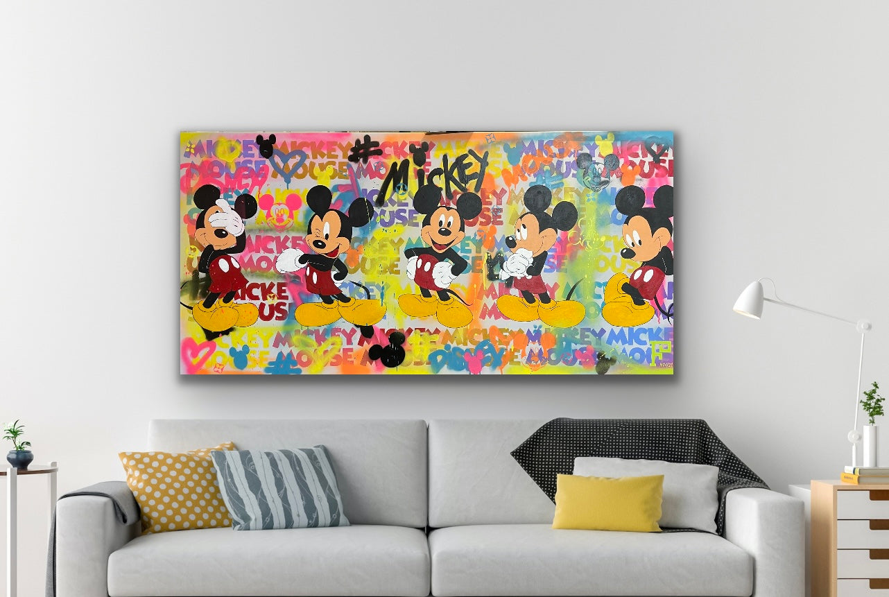 Limited edition 100 signed print of MickeyMouse Painting