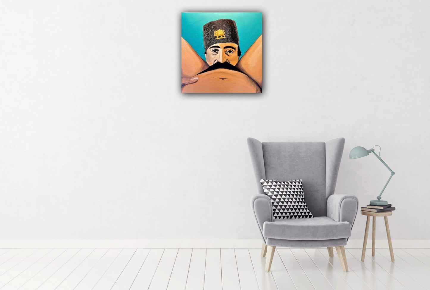 Limited edition 100 signed print of the Painting of “Can You Feel The Moustache”