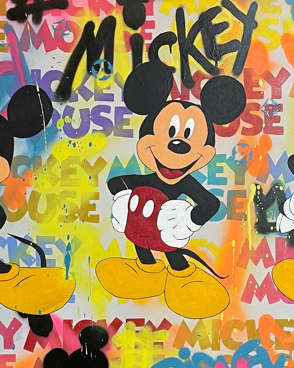 Limited edition 100 signed print of MickeyMouse Painting