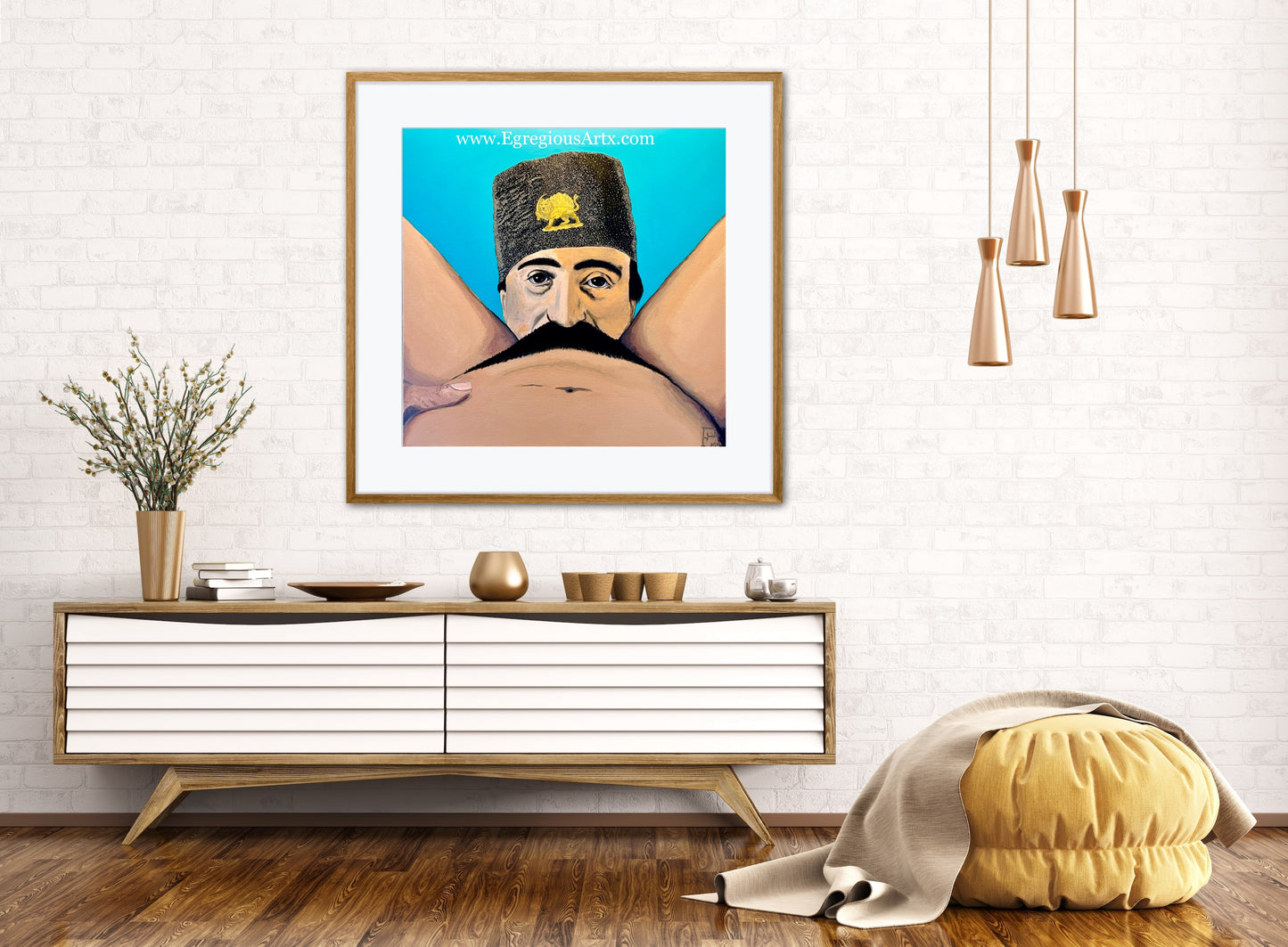 Original Painting of “Can You Feel The Moustache”