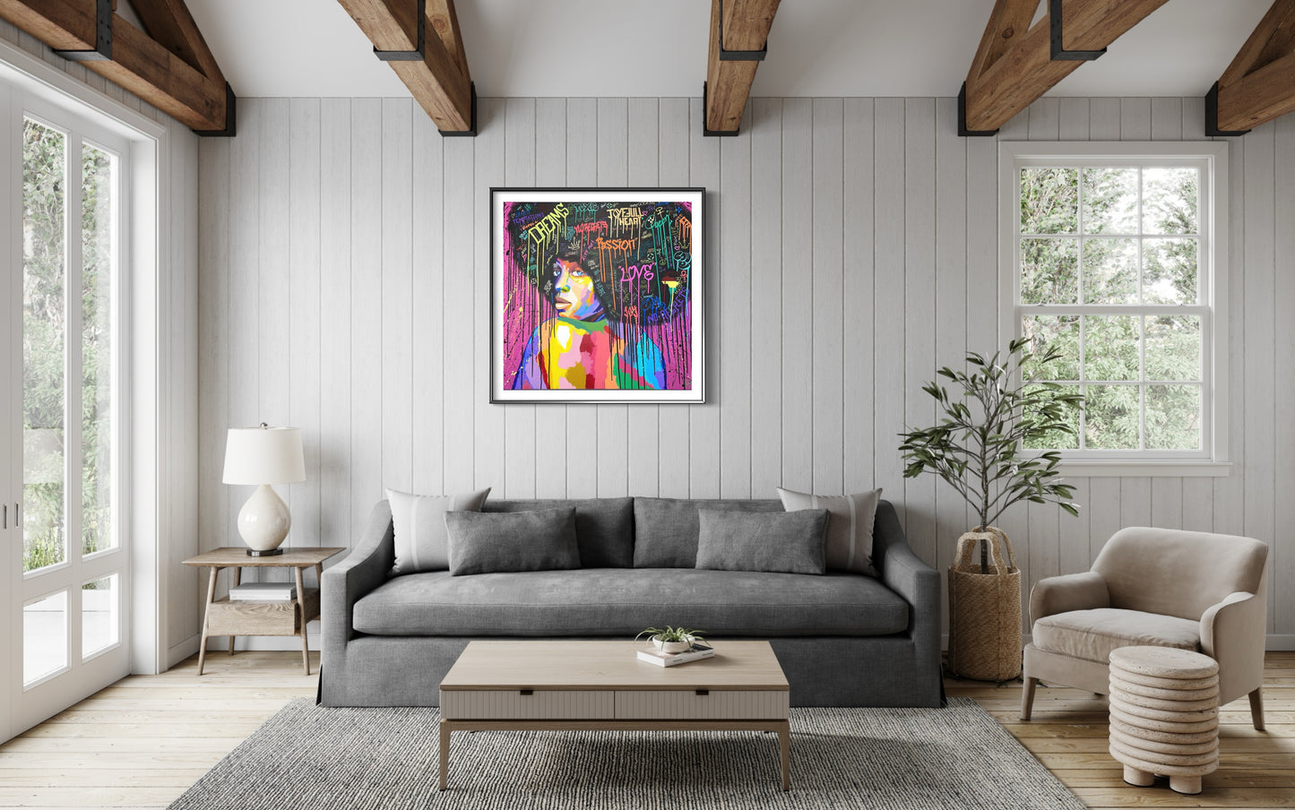 Limited edition 100 signed print of Afro Girl2 from Afro collection