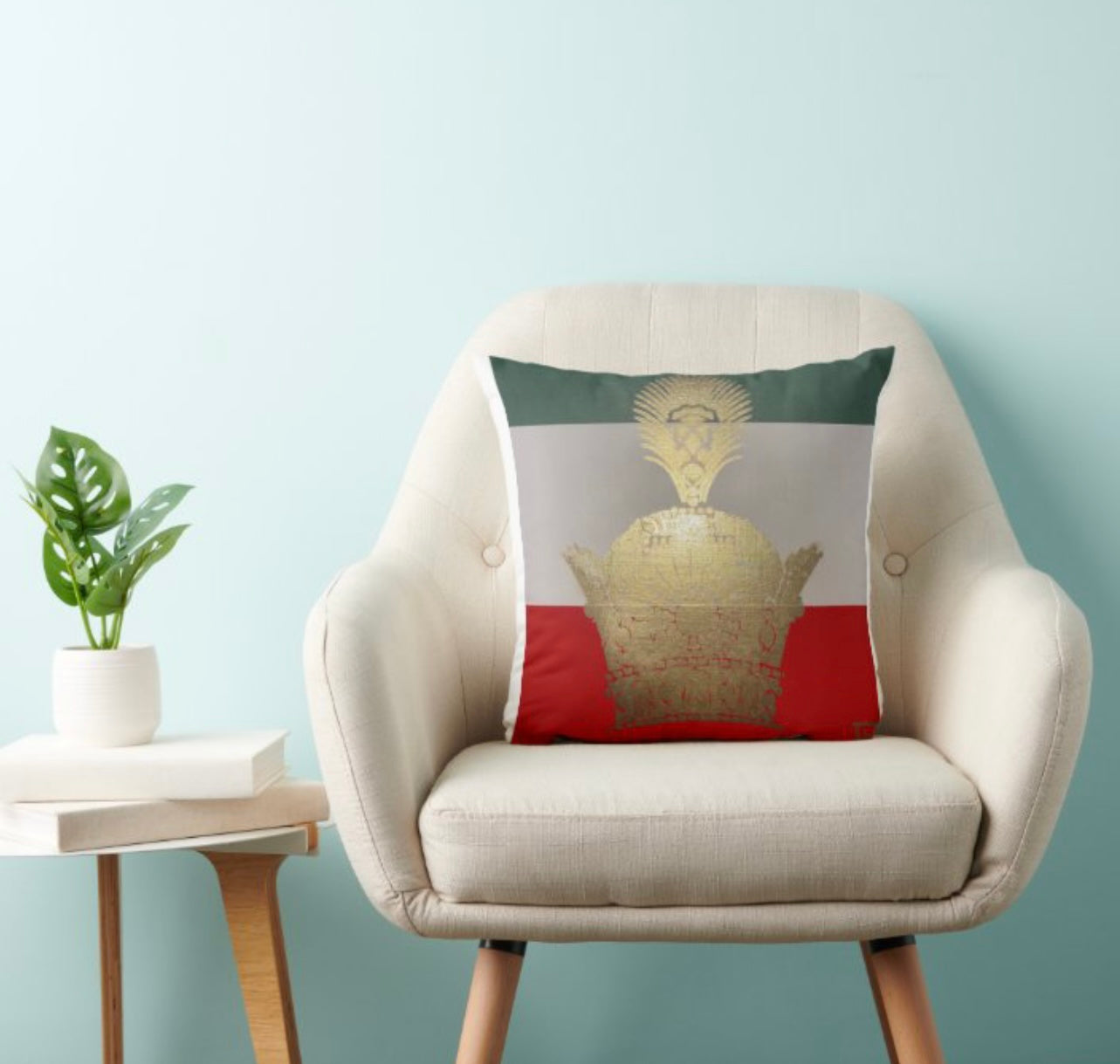 CROWN THROW PILLOW 16” x 16”