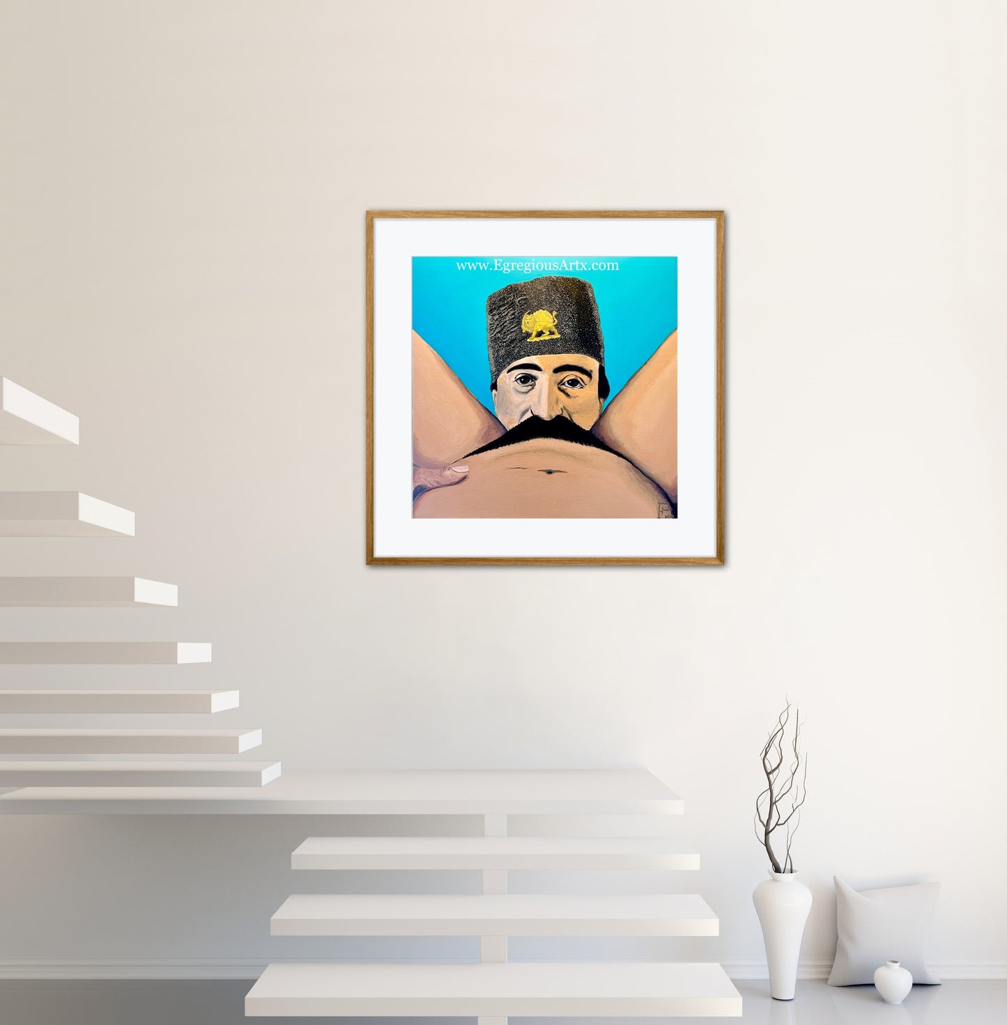 Limited edition 100 signed print of the Painting of “Can You Feel The Moustache”