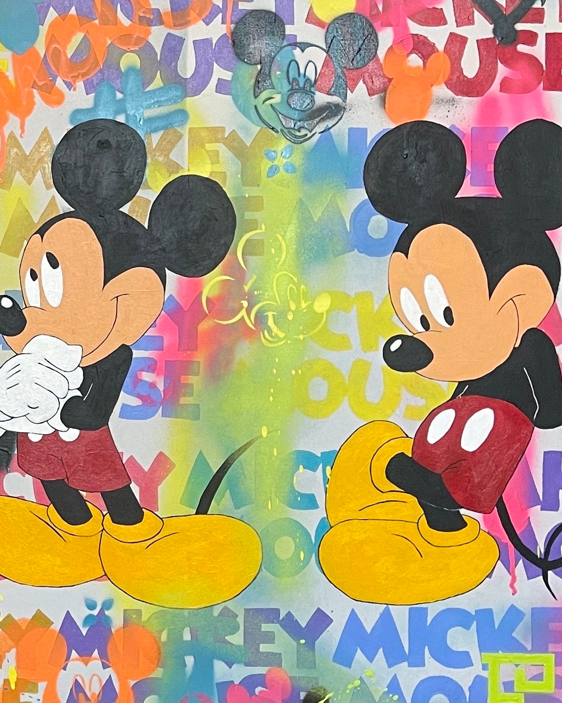 Limited edition 100 signed print of MickeyMouse Painting