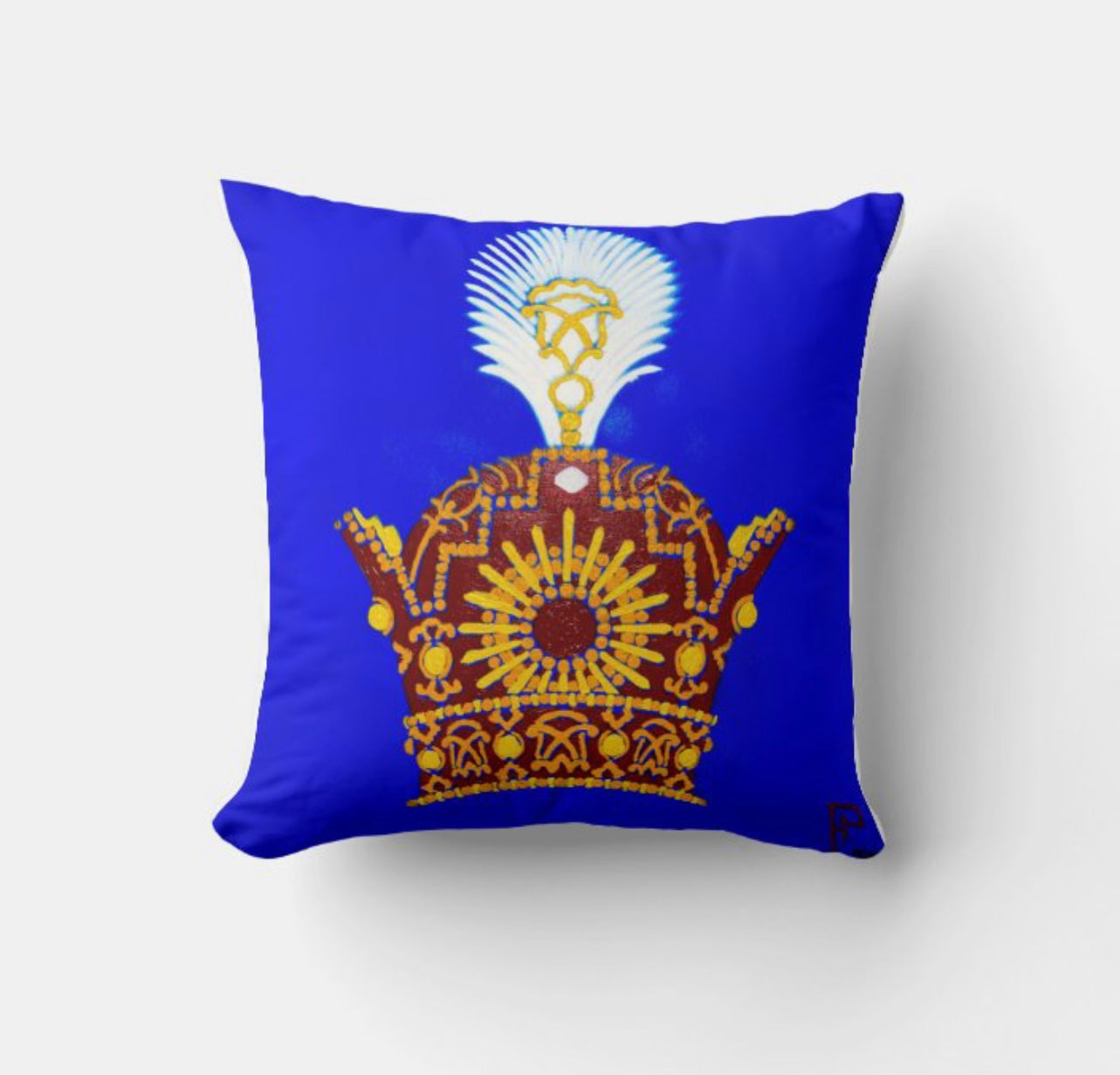 CROWN THROW PILLOW 16” x 16”