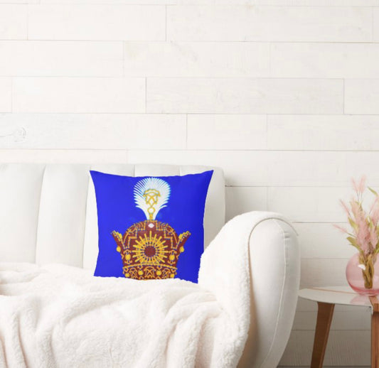 CROWN THROW PILLOW 16” x 16”