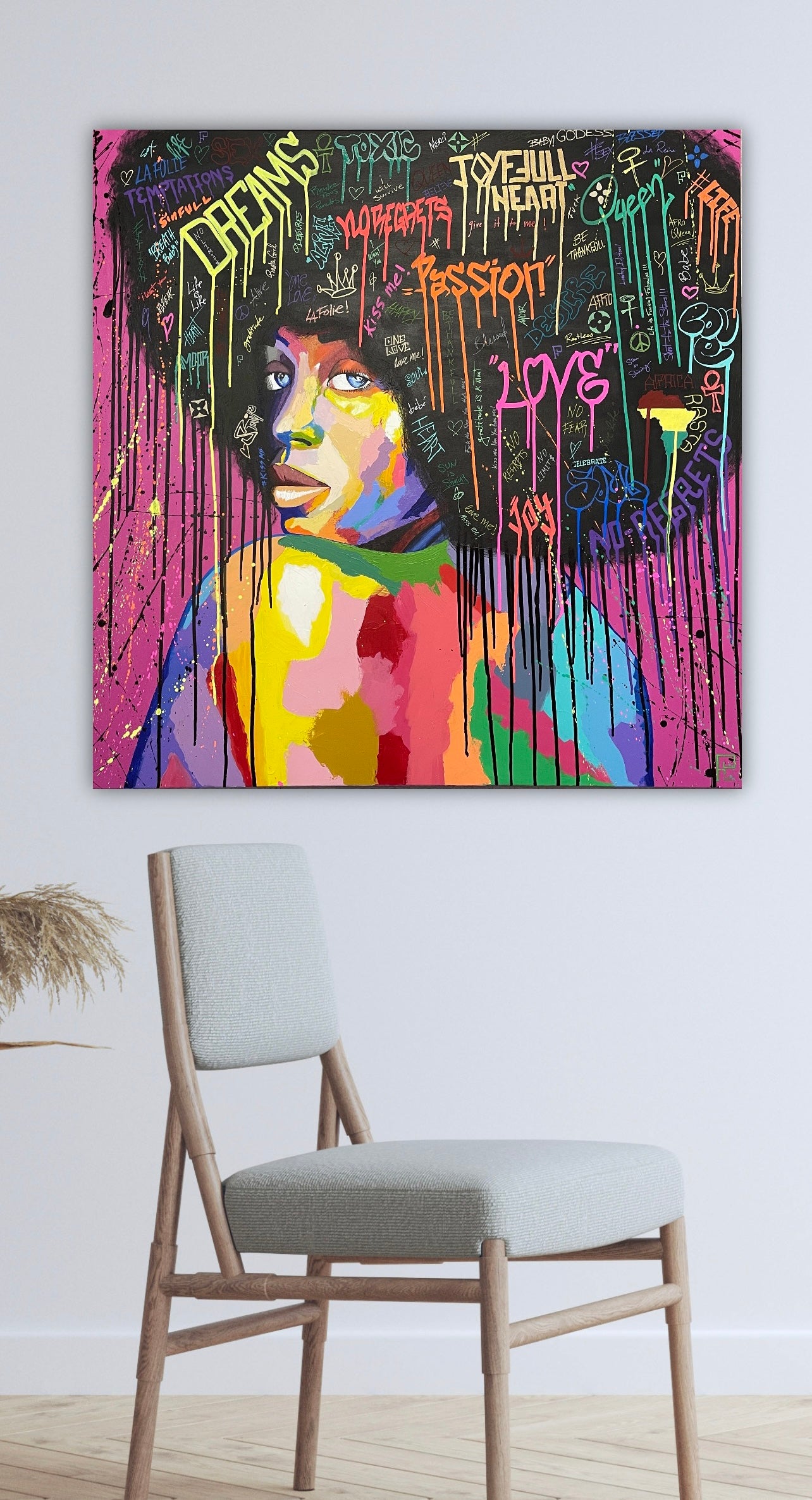 Original Painting : “Afro Girl #2”