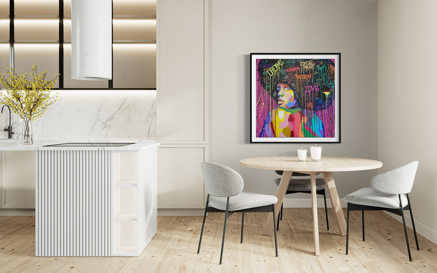 Limited edition 100 signed print of Afro Girl2 from Afro collection