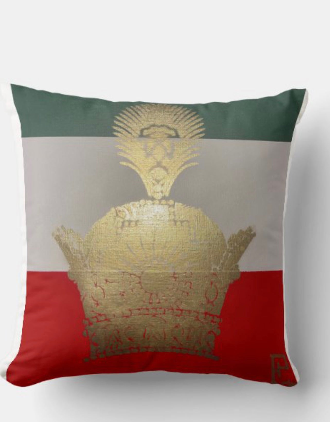 CROWN THROW PILLOW 16” x 16”